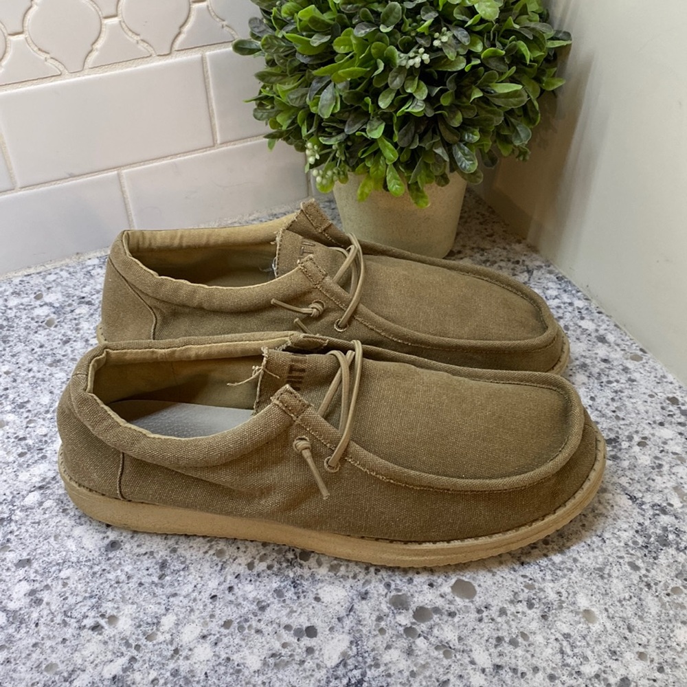 Whitin mens brown slip on shoes size 45